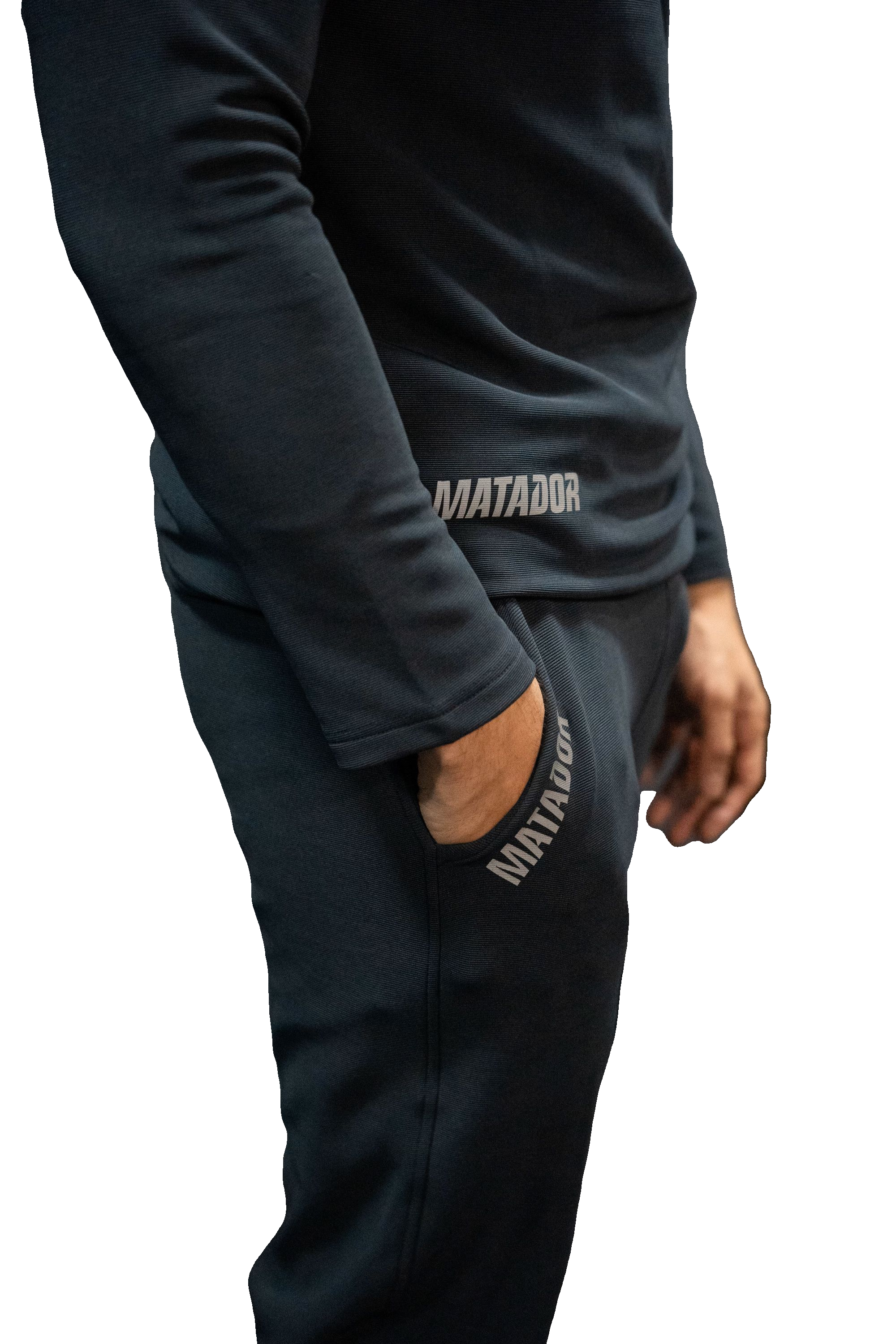 Reflective Quarter Zip Tracksuit Set